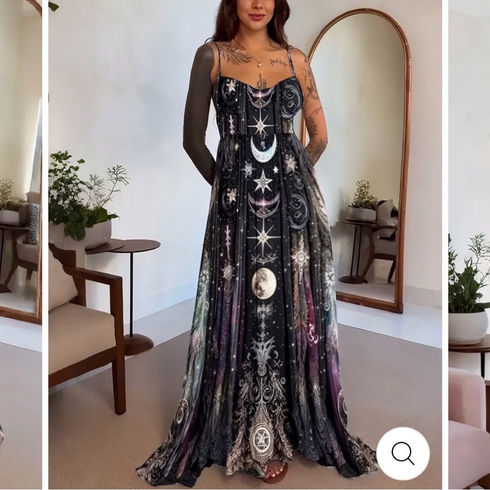 Mystical Night Sky Maxi Dress